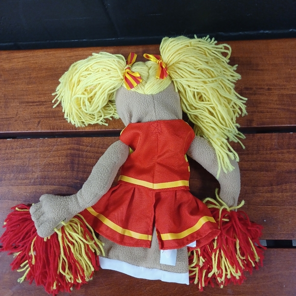 Melissa & Doug Cheerleader Megan Pompomovich Hand Puppet Pretend Play (No Stick) - Picture 5 of 9
